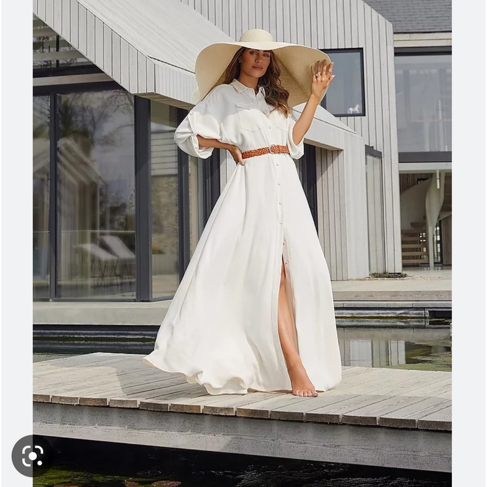 ISO Lydia Millen belted maxi shirt dress spring/summer 2022